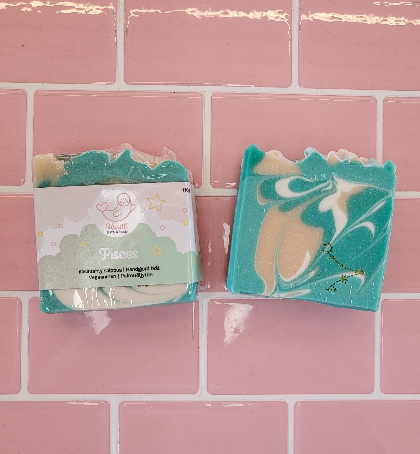 Pisces-palasaippua aventuriinilla