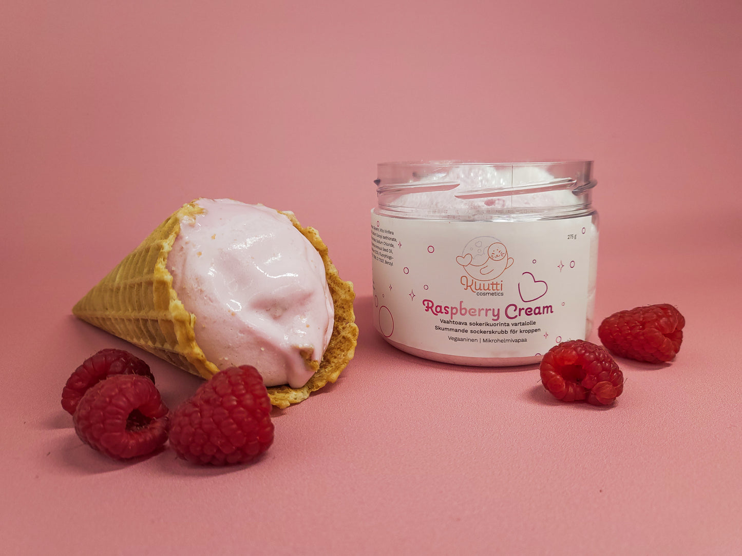Sokerikuorinta: Raspberry Cream